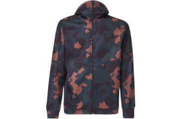 Image of Oakley Enhance Mobility Fleece Jacket - Mens, Green Print, Extra Large, FOA400152-78Y-XL
