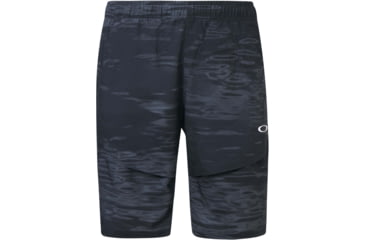 Image of Oakley Enhance Mobility Shorts - Mens, Black Print, Extra Small, FOA400171-00G-XS