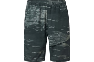 Image of Oakley Enhance Mobility Shorts - Mens, Green Print, Small, FOA400171-78Y-S