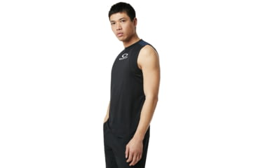 Image of Oakley Enhance No Sleeves Crew 9.0 - Mens, Blackout, Large, 457720-02E-L