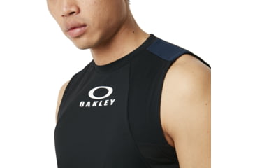 Image of Oakley Enhance No Sleeves Crew 9.0 - Mens, Blackout, Large, 457720-02E-L