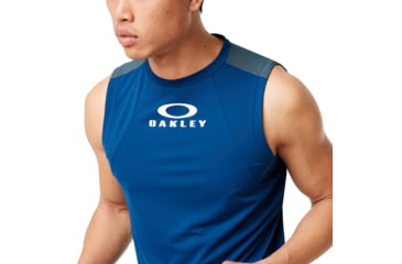 Image of Oakley Enhance No Sleeves Crew 9.0 - Mens, Dark Blue, Extra Large, 457720-609-XL