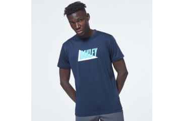 Image of Oakley Enhance Qd Short Sleeve Tee Mix 10.0 - Mens, Black Iris, Medium, FOA400159-6DG-M