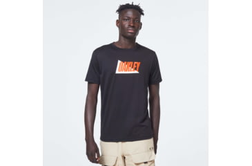 Image of Oakley Enhance Qd Short Sleeve Tee Mix 10.0 - Mens, Blackout, Medium, FOA400159-02E-M