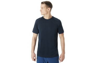 Image of Oakley Enhance Short Sleeve Crew 8.7.01 - Mens, Fathom, Extra Large, 434259-6AC-XL