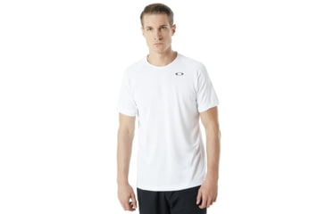 Image of Oakley Enhance Short Sleeve Crew 8.7.01 - Mens, White, Large, 434259-100-L