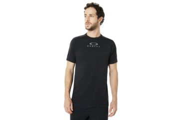 Image of Oakley Enhance Short Sleeve Crew 8.7.02 - Mens, Blackout, Large 434250-02E-L