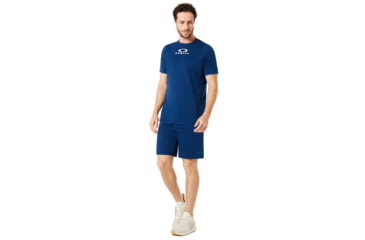 Image of Oakley Enhance Short Sleeve Crew 8.7.02 - Mens, Dark Blue, Extra Large, 434250-609-XL