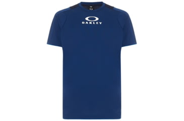 Image of Oakley Enhance Short Sleeve Crew 8.7.02 - Mens, Dark Blue, Extra Large, 434250-609-XL