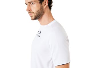 Image of Oakley Enhance Short Sleeve Crew 8.7.02 - Mens, White, Large, 434250-100-L