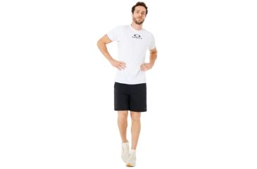 Image of Oakley Enhance Short Sleeve Crew 8.7.02 - Mens, White, Large, 434250-100-L