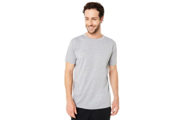 Image of Oakley Enhance Technical Qd Short Sleeve Tee.18.09 - Mens, Light Heather Grey, Extra Large, 434254-22K-XL