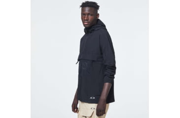 Image of Oakley Enhance Wind Anorak Jacket 3.0 - Mens, Blackout, Medium, FOA400147-02E-M