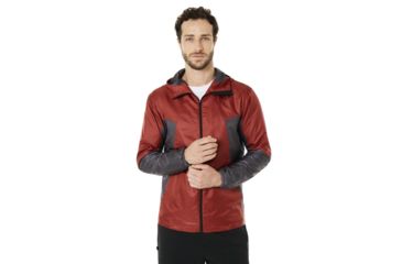 Image of Oakley Enhance Wind Warm Jacket 8.7 - Mens, Iron Red, Large, 412589-80U-L