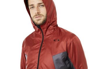 Image of Oakley Enhance Wind Warm Jacket 8.7 - Mens, Iron Red, Large, 412589-80U-L