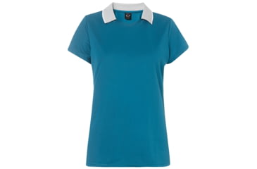 Image of Oakley Enjoy Basic Golf Polo Short Sleeve - Womens, Deep Aqua, Small, 532355-74A-S