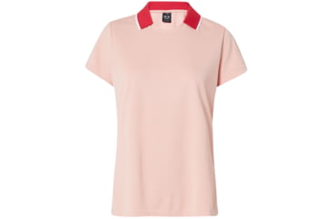 Image of Oakley Enjoy Basic Golf Polo Short Sleeve - Womens, Fluffy Pink, Extra Small, 532355-86F-XS