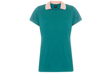 Image of Oakley Enjoy Basic Golf Polo Short Sleeve - Womens, Forest Green, Extra Large, 532355-73F-XL