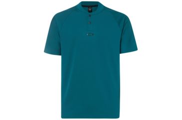 Image of Oakley Ergonomic Ellipse Evo Golf Polo - Mens, Petrol, Extra Small, 434328-9PE-XS