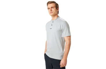 Image of Oakley Ergonomic Evolution Polo Short Sleeve - Mens, Granite Heather, Small, 434326-24L-S
