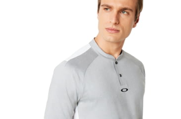 Image of Oakley Ergonomic Evolution Polo Short Sleeve - Mens, Granite Heather, Small, 434326-24L-S