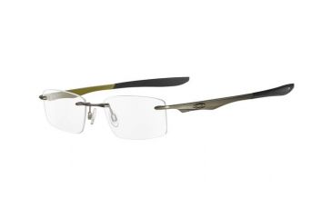 Image of Oakley Evade 53mm Brushed Chrome Men's Eyeglass Frames w/ Blank Lenses 22-174