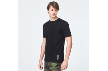 Image of Oakley Evolution Patch Short Sleeve Tee - Mens, Blackout, 2XL, FOA400460-02E-XXL