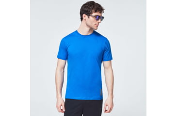 Image of Oakley Evolution Patch Short Sleeve Tee - Mens, Uniform Blue, Large, FOA400460-6UN-L