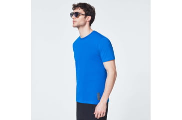 Image of Oakley Evolution Patch Short Sleeve Tee - Mens, Uniform Blue, Large, FOA400460-6UN-L