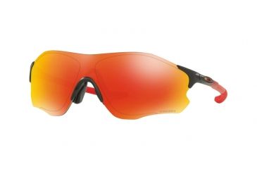 Image of Oakley EVZERO PATH A OO9313 Single Vision Prescription Sunglasses OO9313-931312-38 - Lens Diameter 38 mm, Frame Color Ruby Fade
