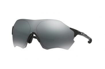 Image of Oakley EVZERO RANGE A OO9337 Sunglasses 933701-38 - Polished Black Frame, Black Iridium Lenses