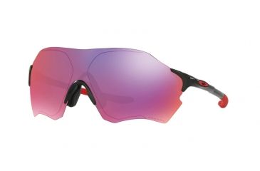 Image of Oakley EVZERO RANGE A OO9337 Sunglasses 933702-38 - Polished Black Frame, Prizm Road Lenses