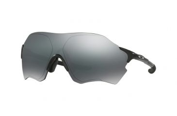 Image of Oakley EVZERO RANGE OO9327 Sunglasses 932701-38 - Polished Black Frame, Black Iridium Lenses