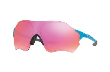 Image of Oakley EVZERO RANGE OO9327 Sunglasses 932705-38 - Matte Sky Blue Frame, Prizm Trail Lenses