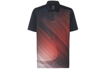 Image of Oakley Exploded Ellipse Golf Polo Short Sleeve - Mens, Blackout, 2XL, 434310-02E-XXL