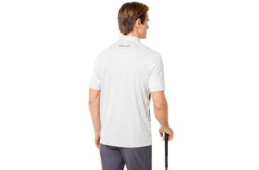 Image of Oakley Exploded Ellipse Golf Polo Short Sleeve - Mens, Light Grey, 2XL, 434310-202-XXL
