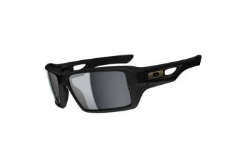 Image of Oakley Eyepatch 2 SW Gold Series Matte Black Frame w/ Grey Polarized Lenses Men's Sunglasses OO9136-12