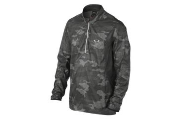 Image of Oakley Factory Lite 1/4 Zip, Jet Black, Medium 412040-01K-MD