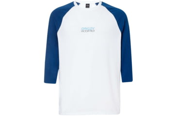Image of Oakley Factory Pilot 3/4 Tee - Mens, Dark Blue, Large, 457816-609-L