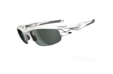 Image of Oakley Fast Jacket Single Vision Prescription Sunglasses - Polished White Frame OO9097-09