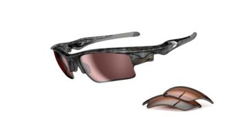 Image of Oakley Fast Jacket XL Sunglasses - Black Plaid Frame w/ G30Polar &amp; VR50 Lenses OO9156-06