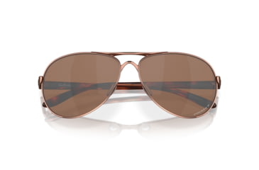 Image of Oakley Feedback OO4079 Progressive Prescription Sunglasses OO4079-407931-59 - Lens Diameter 59 mm, Frame Color Rose Gold