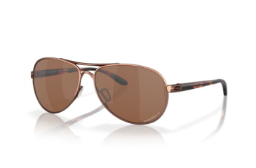 Image of Oakley Feedback OO4079 Progressive Prescription Sunglasses OO4079-407931-59 - Lens Diameter 59 mm, Frame Color Rose Gold