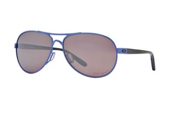 Image of Oakley Feedback Womens Sunglasses 407909-59 - Wisteria Pearl Frame, Oo Black Iridium Polarized Lenses