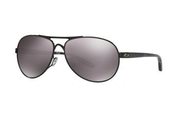Image of Oakley Feedback Womens Sunglasses 407927-59 - Polished Black Frame, Prizm Daily Polarized Lenses