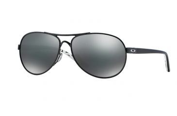 Image of Oakley FEEDBACK OO4079 Single Vision Prescription Sunglasses OO4079-407905-59 - Lens Diameter 59 mm, Frame Color Metallic Black