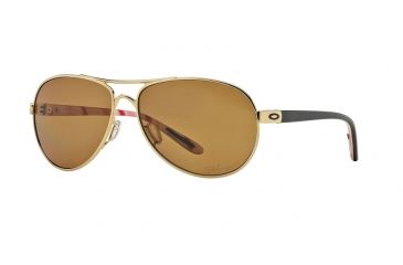 Image of Oakley FEEDBACK OO4079 Single Vision Prescription Sunglasses OO4079-407908-59 - Lens Diameter 59 mm, Frame Color Polished Gold
