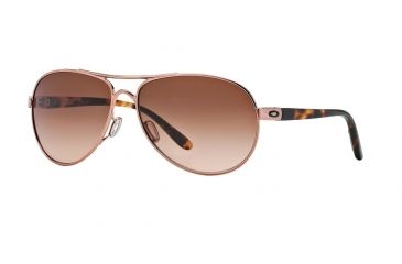Image of Oakley FEEDBACK OO4079 Single Vision Prescription Sunglasses OO4079-407901-59 - Lens Diameter 59 mm, Frame Color Rose Gold
