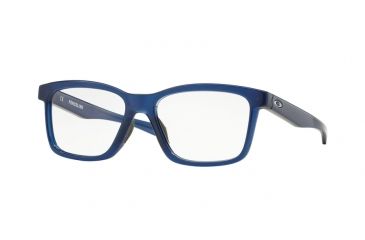 Image of Oakley FENCELINE OX8069 Single Vision Prescription Eyeglasses 806905-53 - Frosted Navy Frame