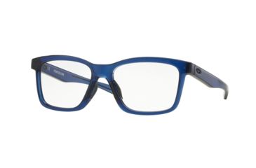 Image of Oakley FENCELINE OX8069 Single Vision Prescription Eyeglasses 806909-53 - Frosted Blue Frame
